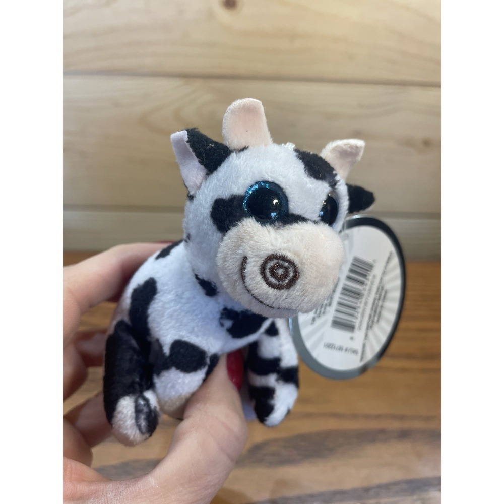 Winkeez Caitlin The Cat Plush And Ken The Cow Backpack Clips 4" New With Tags - Picture 5 of 6